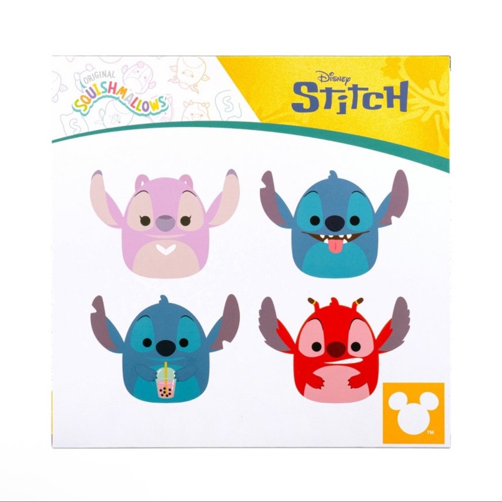Squishmallow Disney stitch set of 4 NWT - Picture 4 of 7